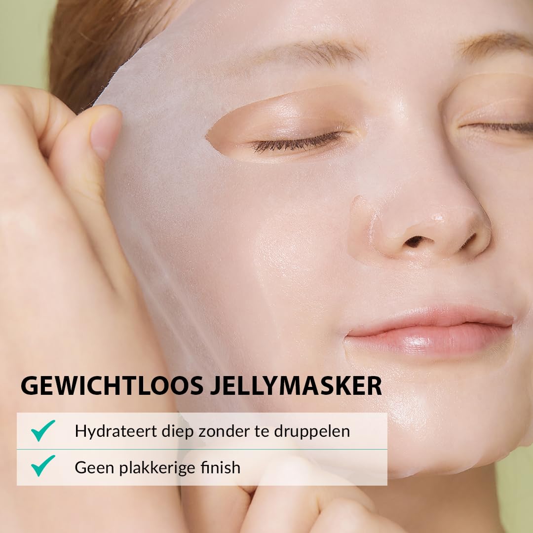 [MIZON] Cicaluronic Water Fit mask (10 masek) koreańska pielęgnacja skóry – wegańska formuła, Cica + kwas hialuronowy, kojąca, nawilżająca, wrażliwa skóra, sucha skóra