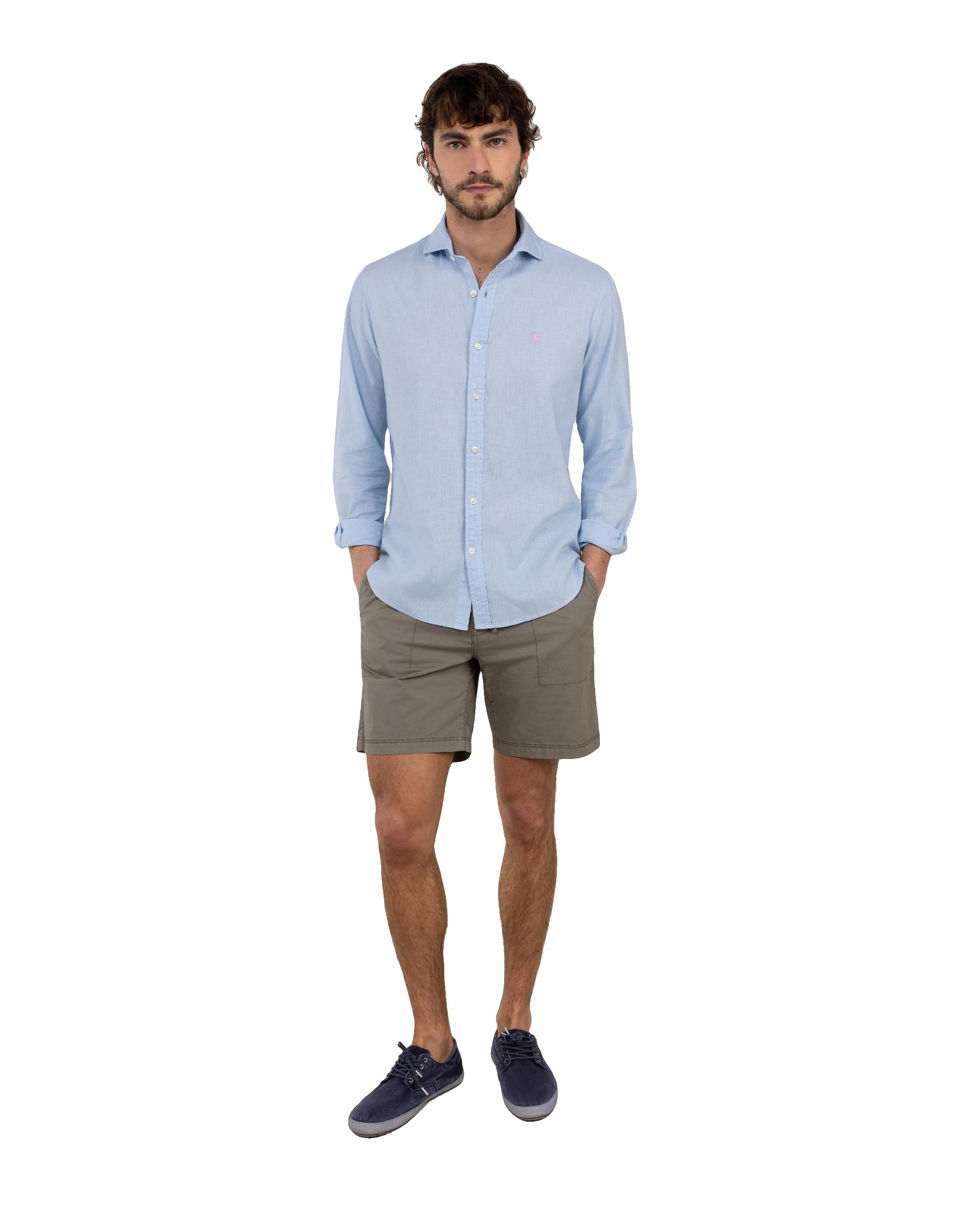 Bermuda Carpintera Verde El Ganso pantalón corto de algodón tipo cargo 8