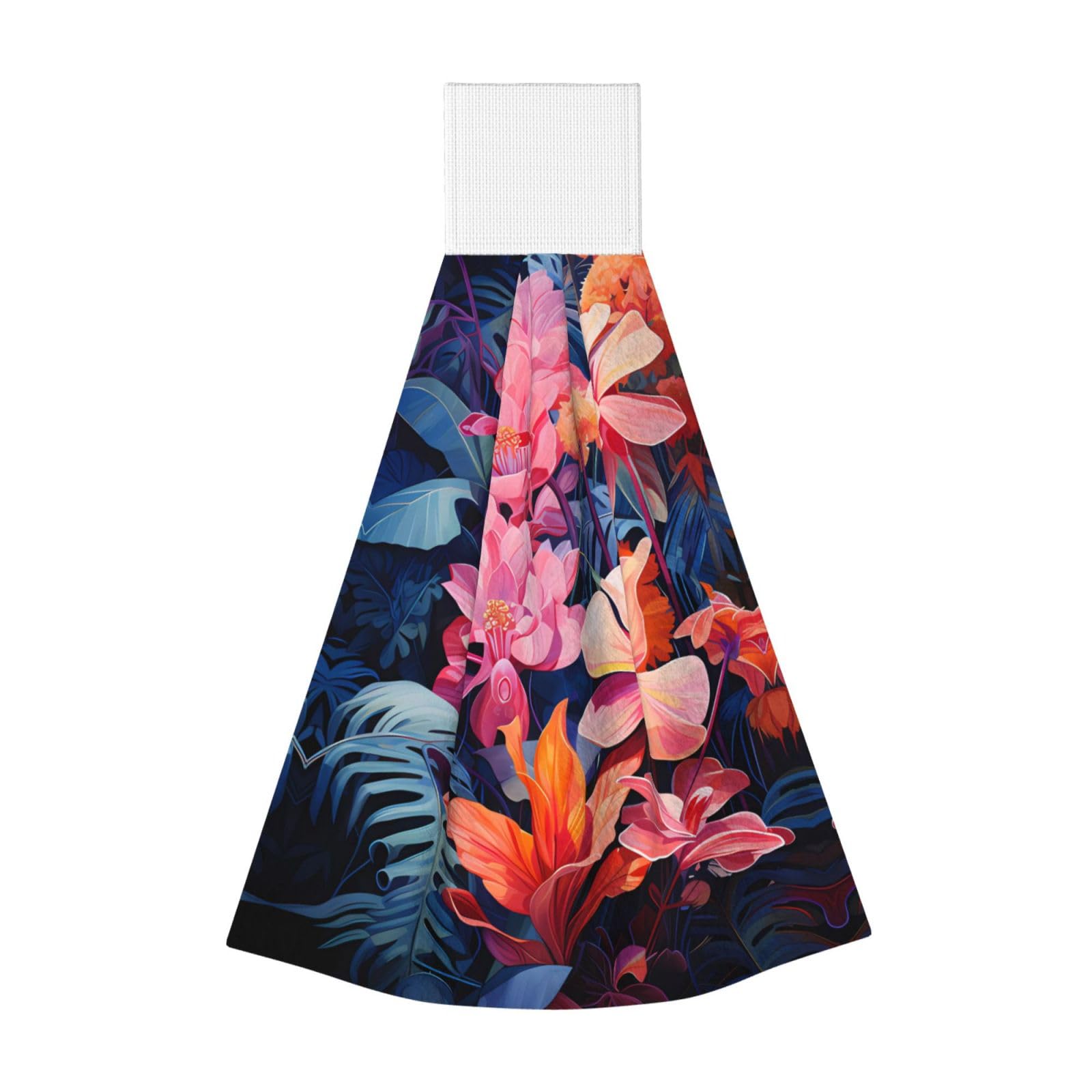 ZQYTGFDC Colorful Tropical Plant Leaves Highly Absorbent Dish Towels Soft Coral Fleece Wipe