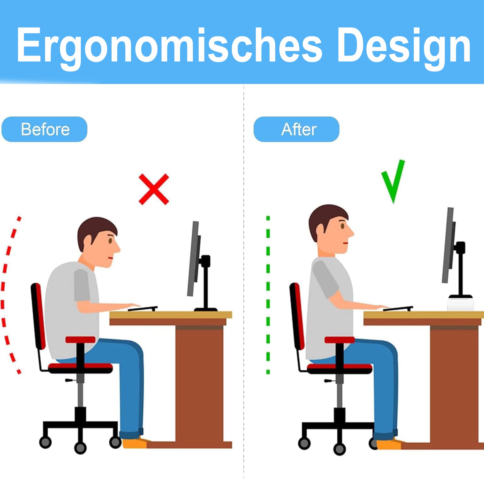 Support de moniteur en acrylique, rehausseur de bureau pour ordinateur portable, 34 x 19 x 10 cm