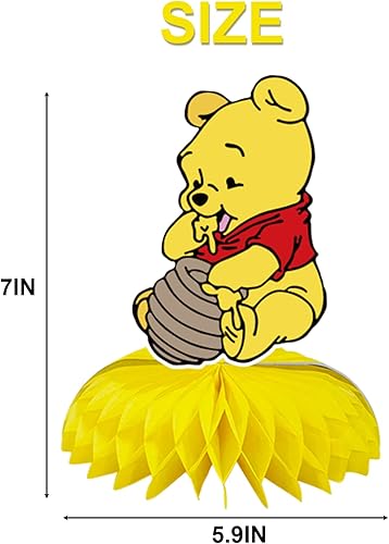 Miniatura 3 de 9 centros de mesa de panal de abeja, decoración 3D de doble cara, adornos para tartas, decoración de mesa, suministros de fiesta de cumpleaños,