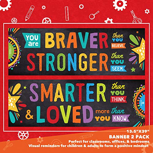 Sproutbrite Classroom Banner Decorations - Motivational & Inspirational Growth Mindset For Teachers And Students #TOP2