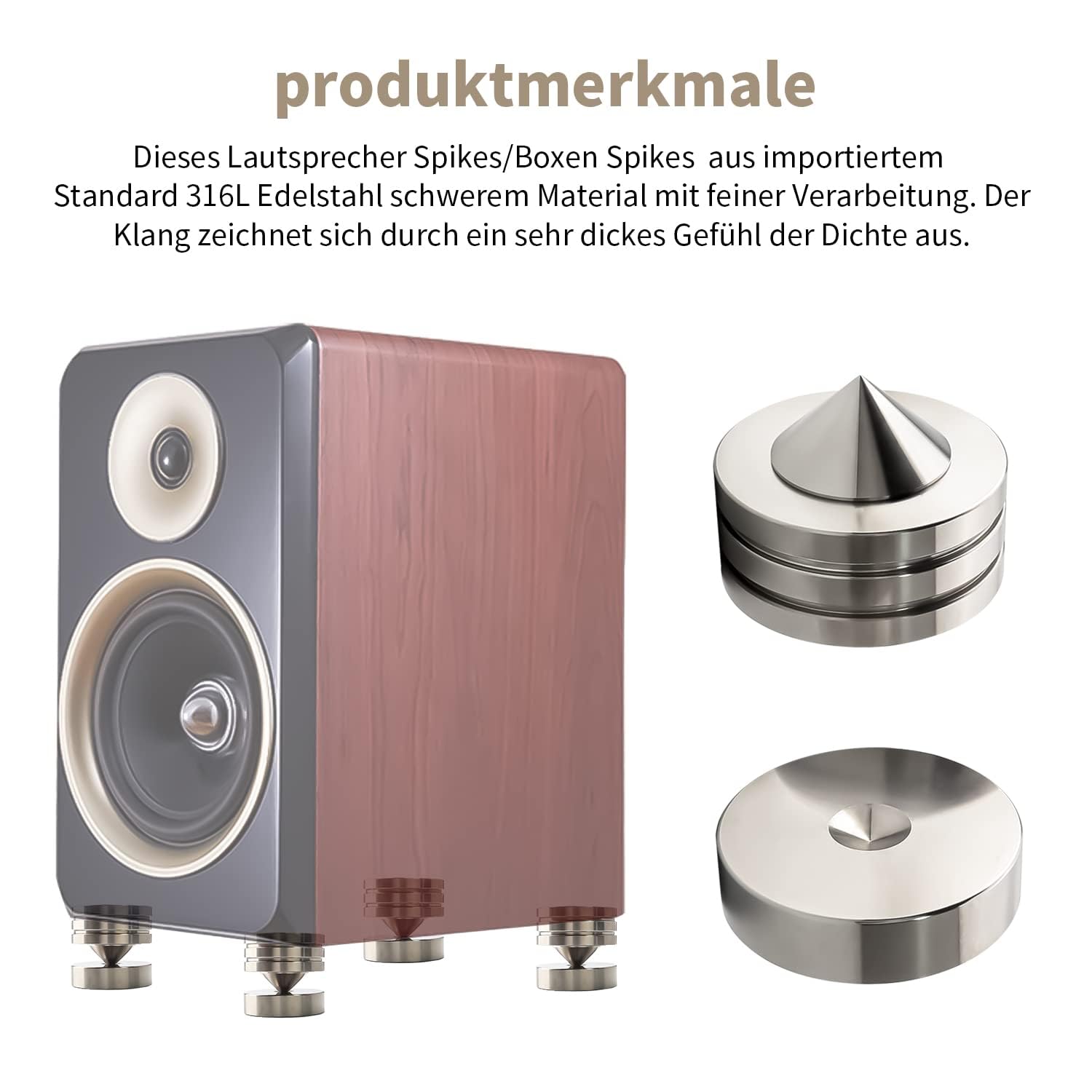 Altoparlanti 4 pezzi HiFi piedini ammortizzatori per subwoofer giradischi amplificatore CD DVD
