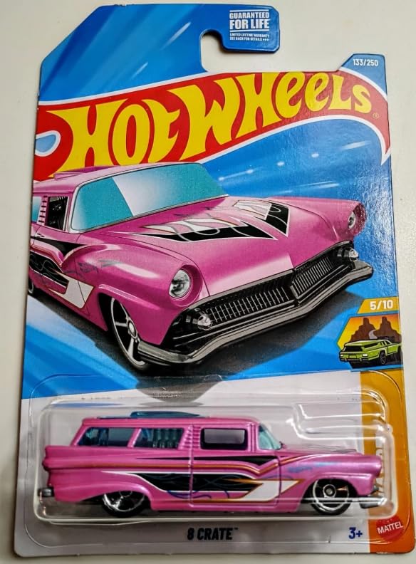 Hot Wheels 8 Crate [Pink] Vehículo a Escala 1:64 miniatura 1