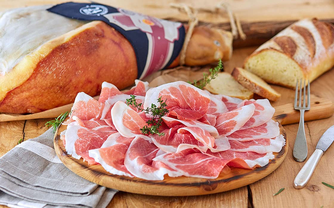 Prosciutto di Parma dop - 30 mesi, con scatola in legno, intero con osso 10,5 kg