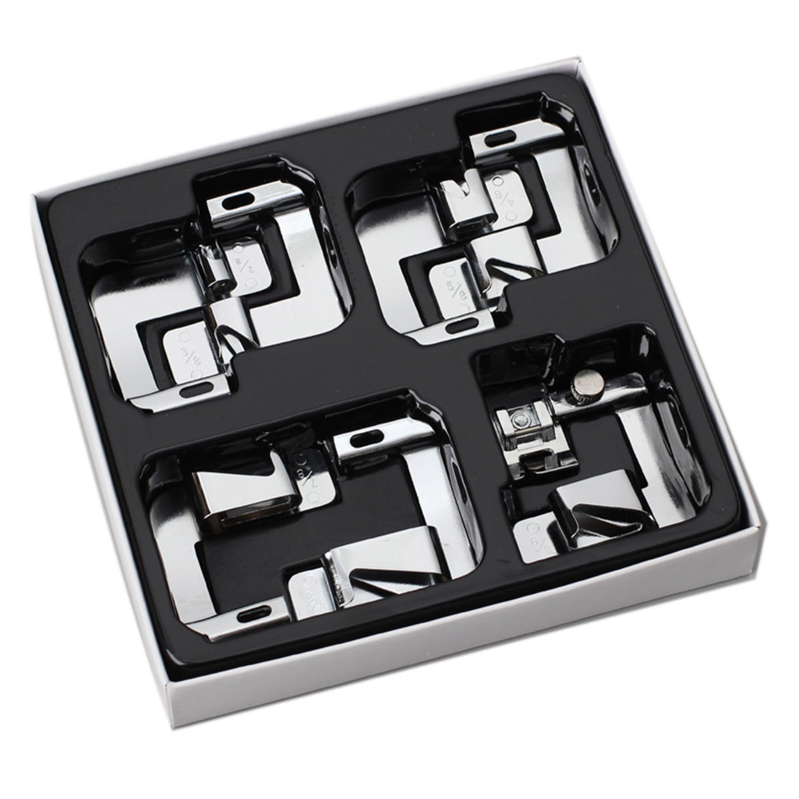 CUNZJIA 7Pcs Rolled Hemming Presser Foot Wide Rolled Hemming Foot Multifunctional Sewing Machine Presser Foot 7 Size Hemmer Foot