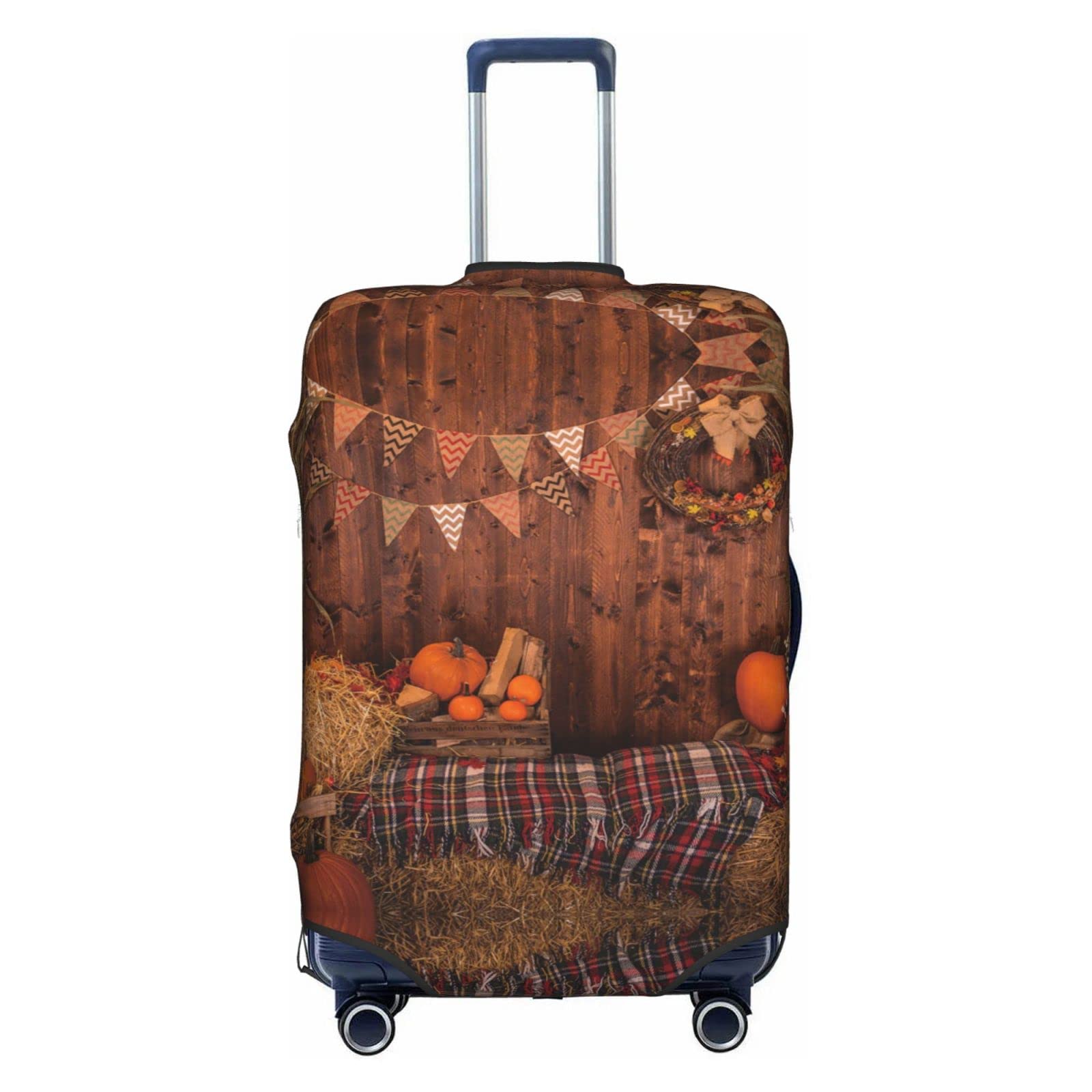 Housse de protection pour valise motif citrouilles d'automne en voyage