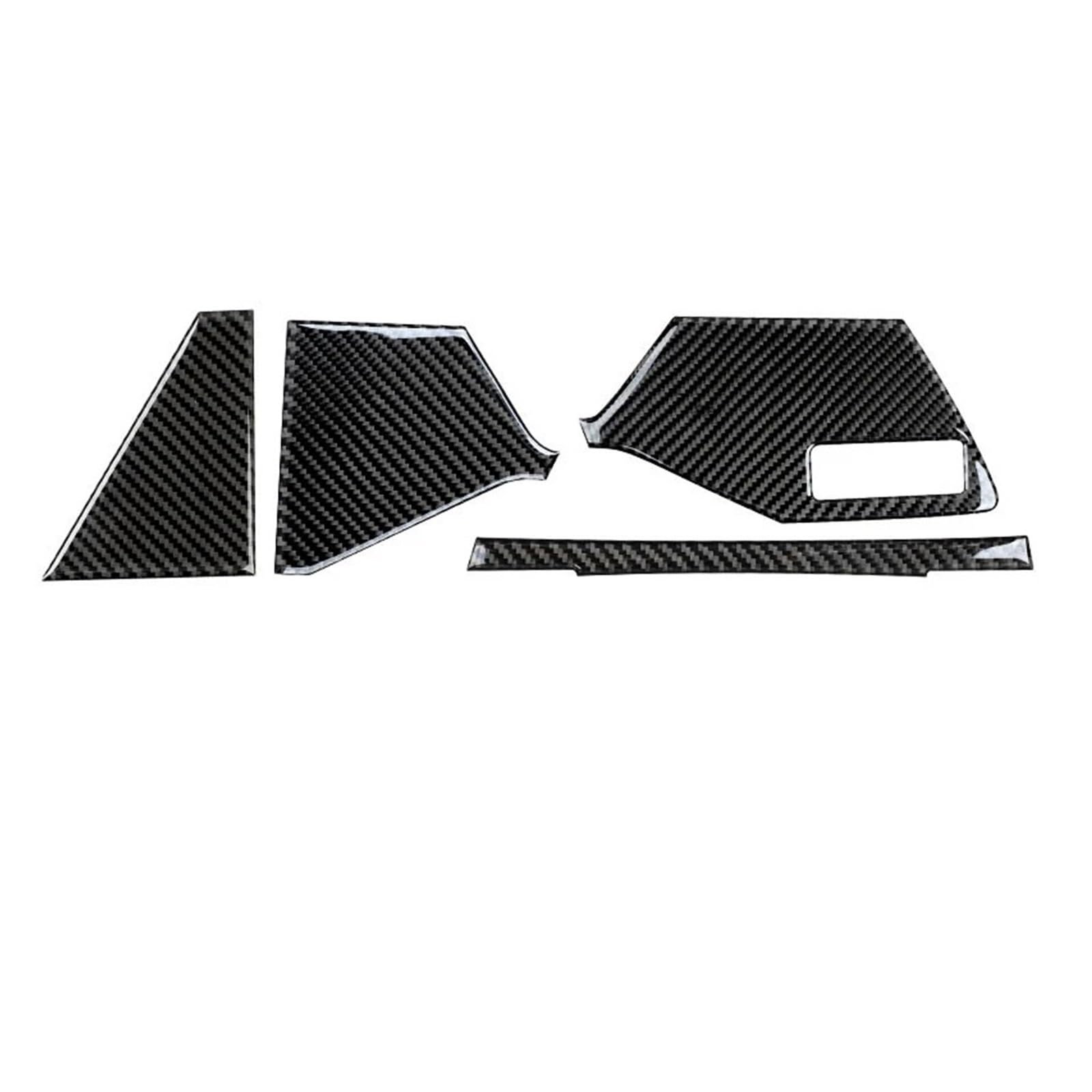 Car Interior Moulding Trim for A3 S3 8Y 2021 2022 2023 2024 2025 RHD LHD Car Central Control Instrument Interior Trim Sticker Interior Accessories(RHD Black)