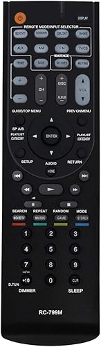 RC-799M Reemplazar Control Remoto Aplicable para Receptor de Audio y Video Onkyo AV TX-SR313 HT-R391 HT-RC330 HT-S3500 HT-RC430 HT-R548 HT-S5500