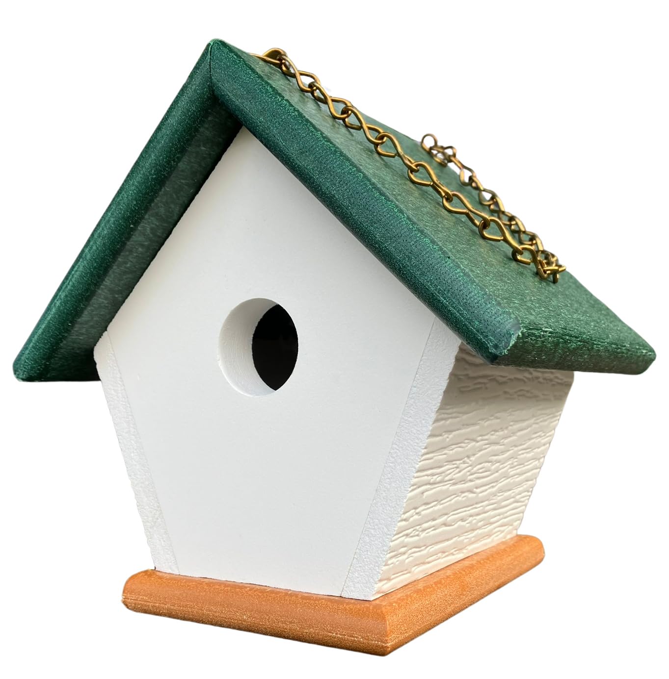 Para colgar Wren House: único y colorido pájaro casas de respetuoso con el medio ambiente reciclado hecho a mano material plástico