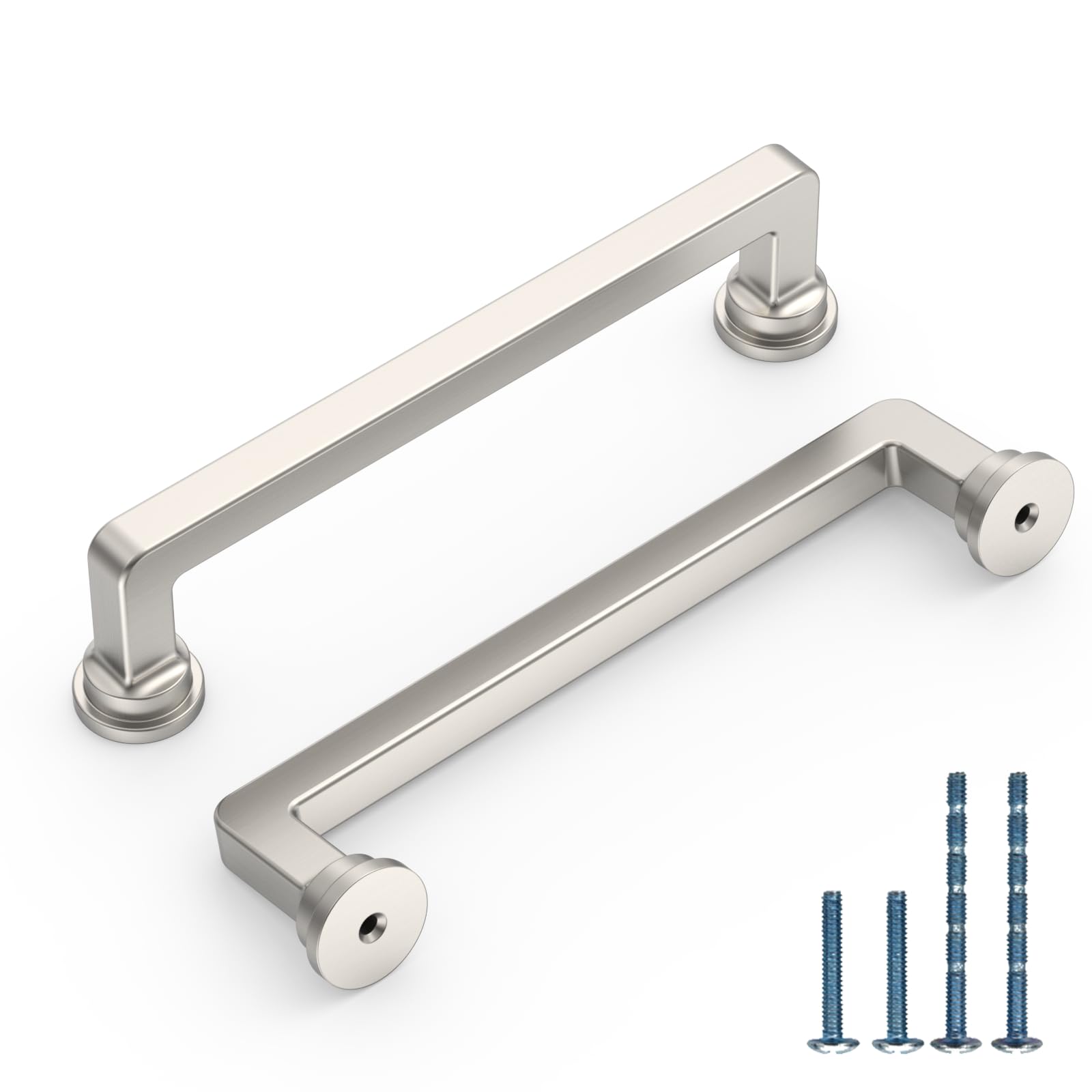 10 Pack 5 Inch Brushed Nickel Cabinet Pulls, Kitchen Hardware