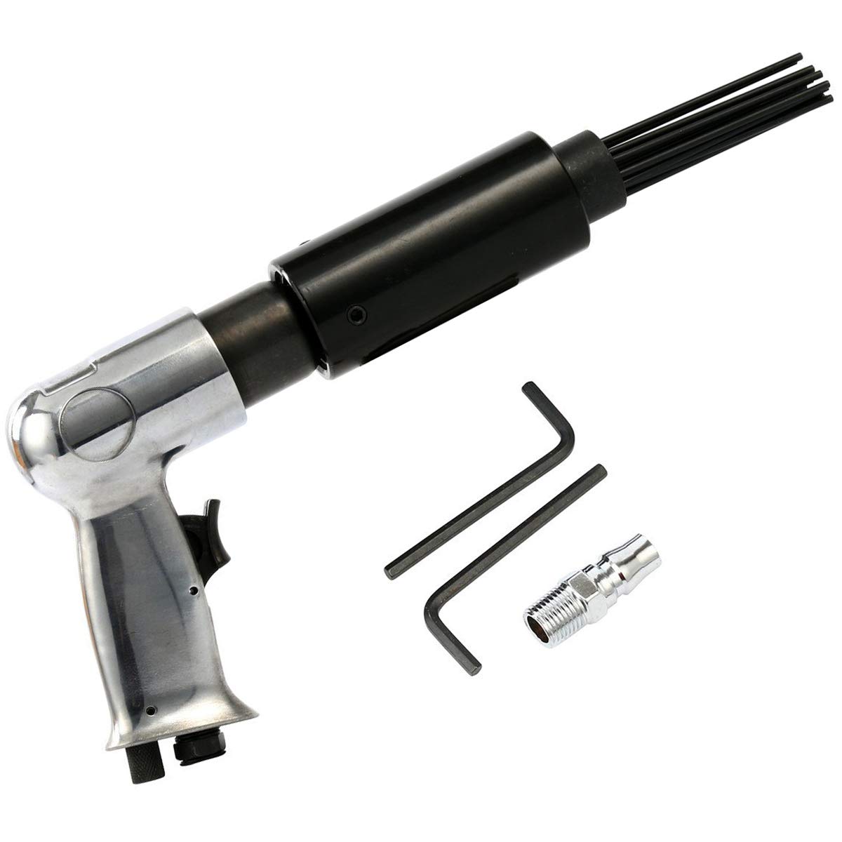 HighFree Air Pneumatic Needle Scaler Tool Pistol Grip for Removing Rust