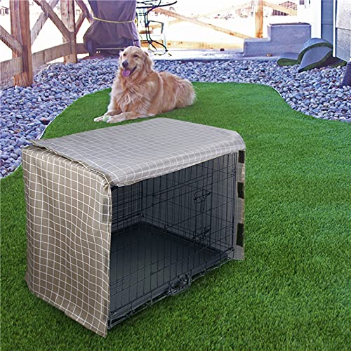 zhgzhzwlf Dog Crate Cover Soundproof Ventilated Pet Keneel Cover Durable Double Door Polyester Dog Crate Cloth Cover Air… - Image 4
