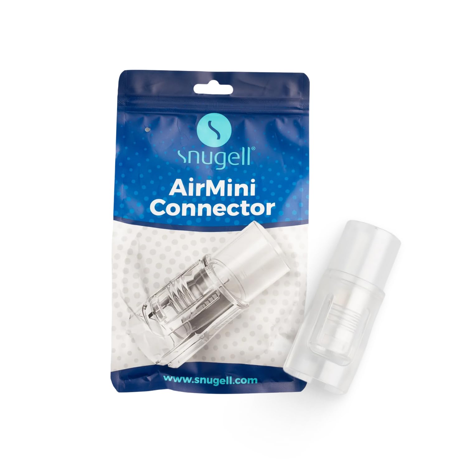 Snugell AirMini Adapter – Universal Tubing Connector Compatible with AirMini Device – Fits 15mm & 22mm CPAP Masks – Durable, Travel-Friendly Accessory for Convenient Use Anywhere