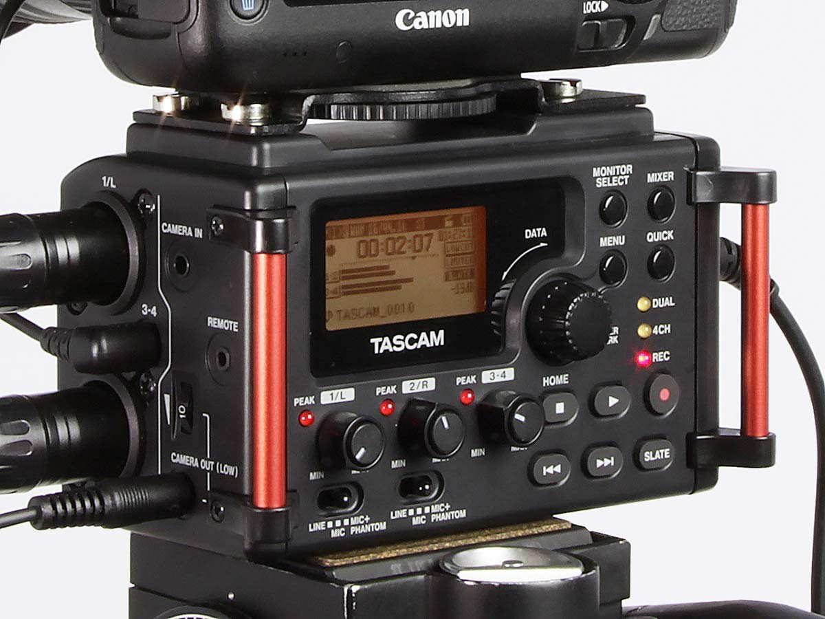 TASCAM DR-60DMKII マルチトラックレコーダー DR-60DMKII | 動画撮影用 4トラックオーディオフィールド