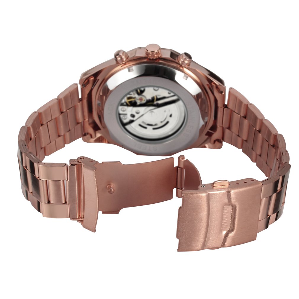 Para hombre FORSINING automático Vestido Analógico Reloj de pulsera de acero inoxidable redonda fsg8042 m4r2