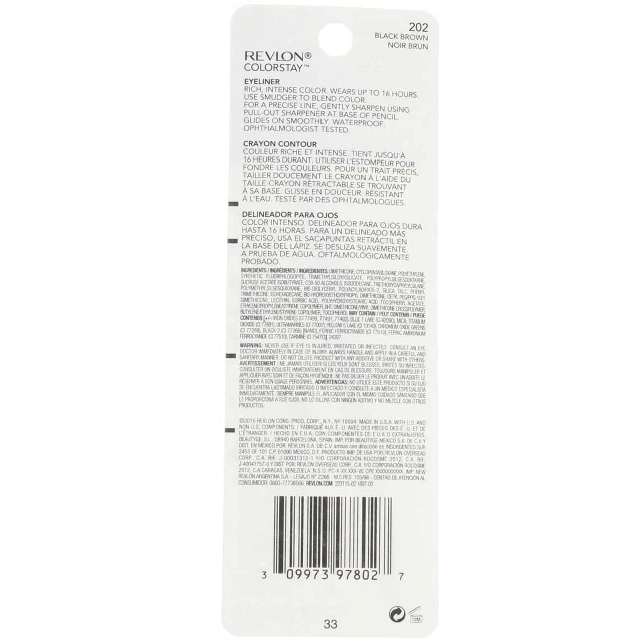 Revlon Colorstay Eyeliner Black Brown (Pack Of 14)