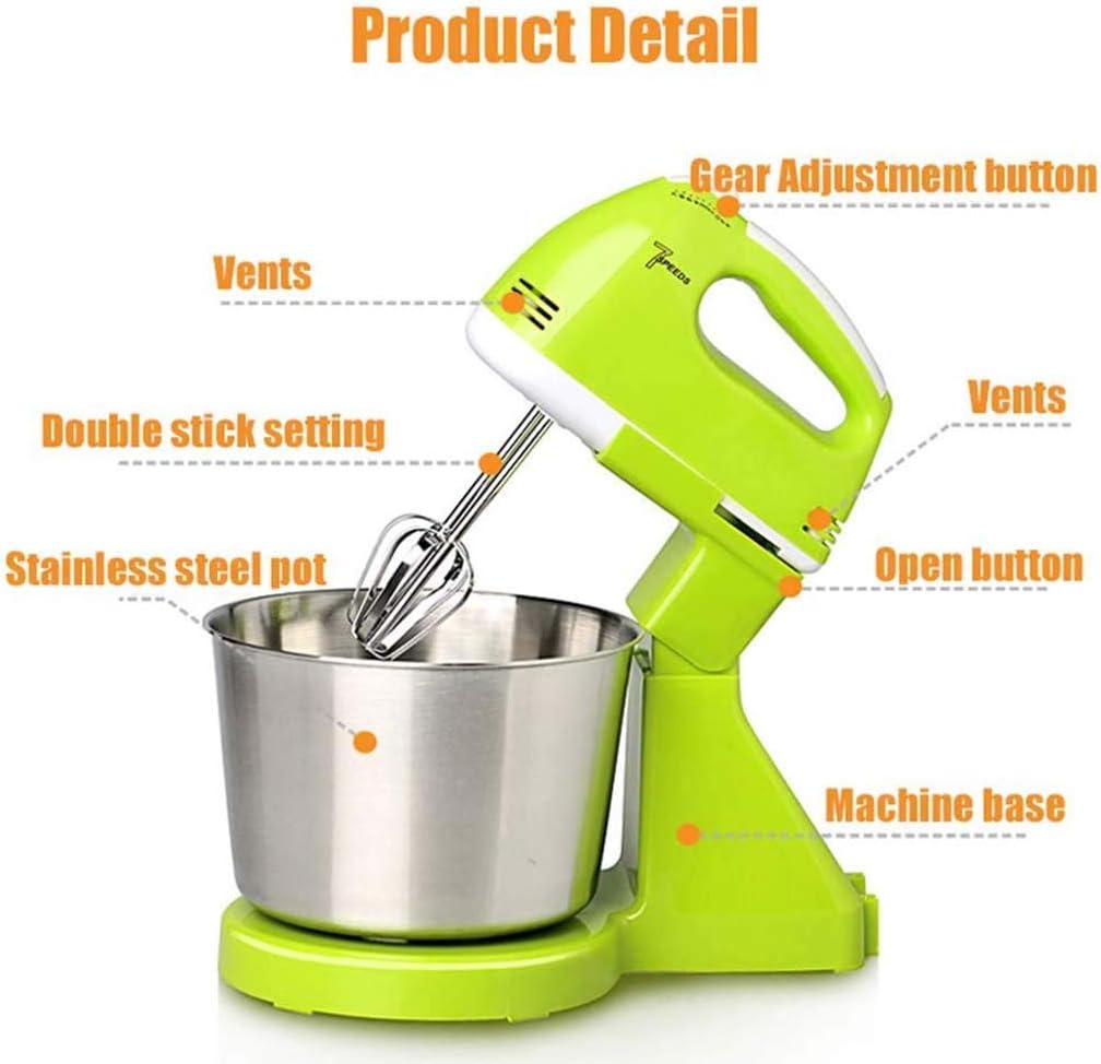 Egg Beater, 7-Speed Electric Hand Mixer, Portable Kitchen Hand Mixer, Immersion Mixer for Food Mixing, Especially Practical