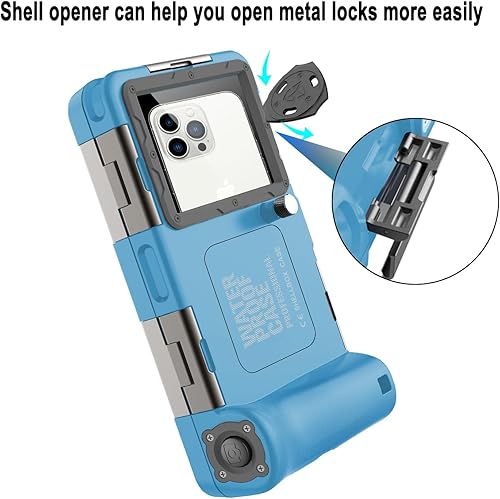 Miniatura 6 de ShellBox Case Funda de buceo de 2 generación para teléfonoserie Samsung Galaxy, teléfonos universales 4.9-6.9 pulgadas, snorkel 15m50ft protector de