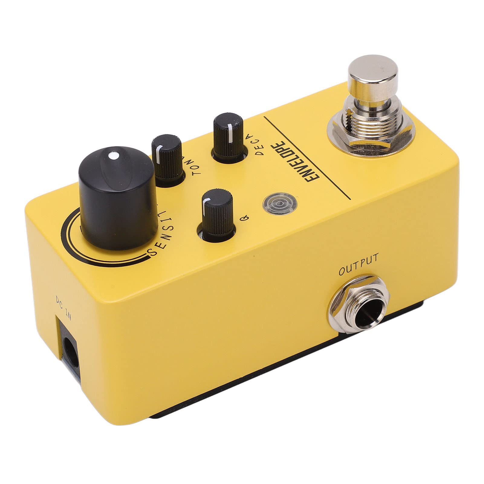Pedale Effetto per Chitarra Elettrica Design Giallo Compatto per un Suono Professionale Durante Lezioni di Musica e Feste