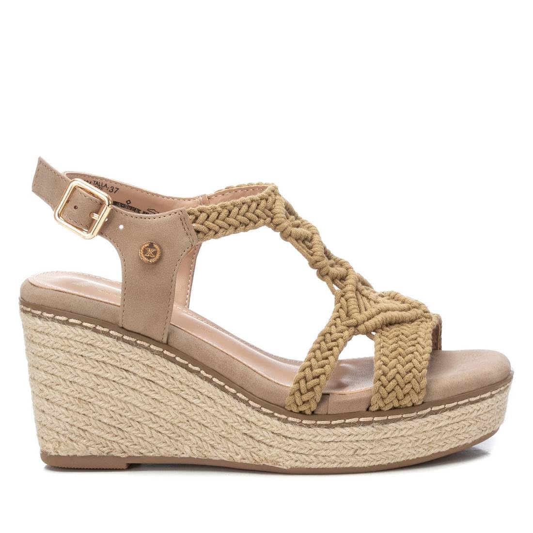 XTI Women's 14283403 Wedge Sandal, Beige 28, 6.5 UK