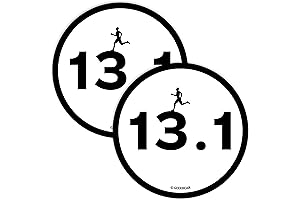 GEEKBEAR 13.1 Marathon Car Magnet (2 Pack) - 4.7" Circle