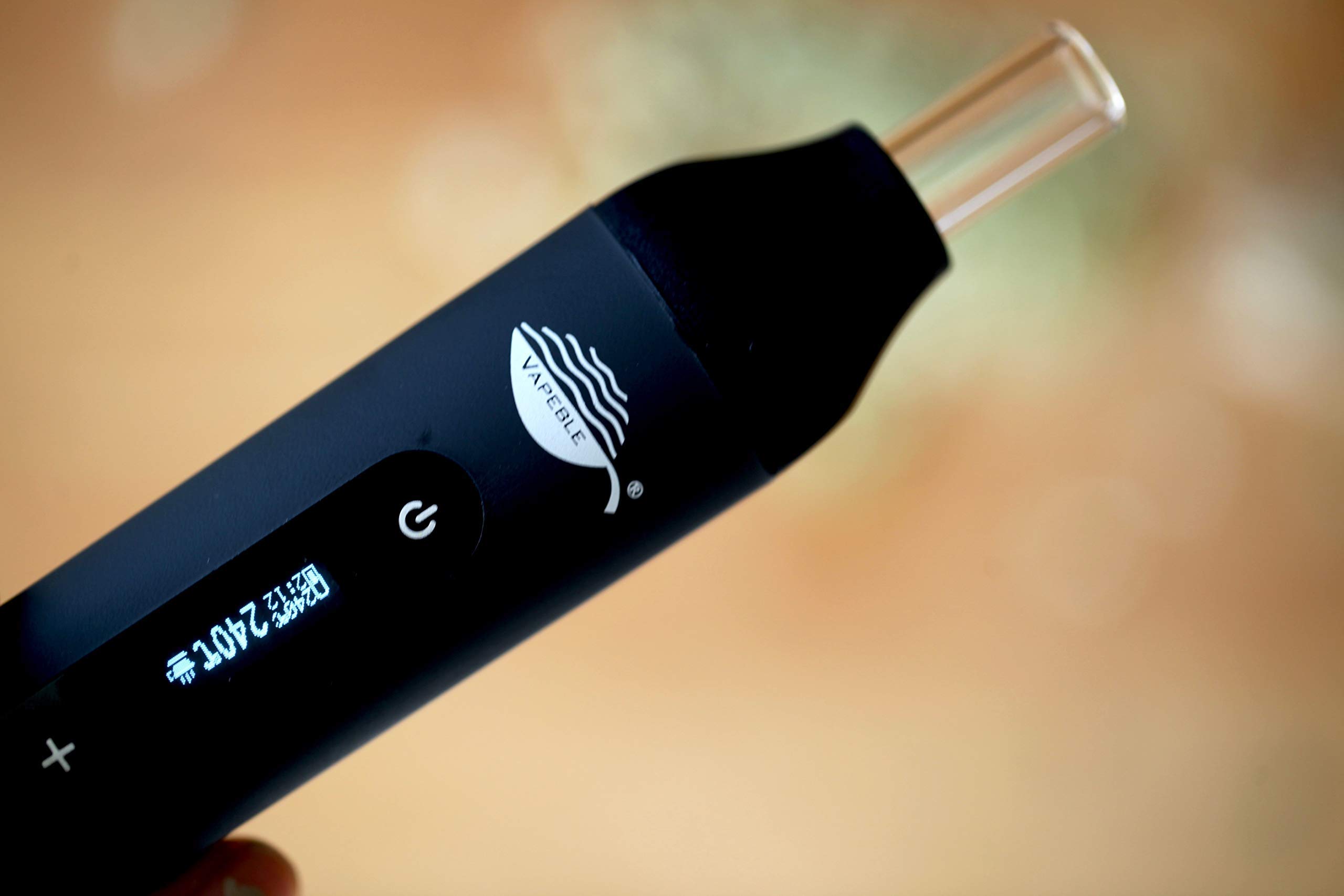 Vaporizzatore Pen Vapeble Nebel Vaporizer con bocchino in vetro display OLED e controllo continuo della temperatura Evaporator rende super Vape per erbe infestanti ed erbe aromatiche