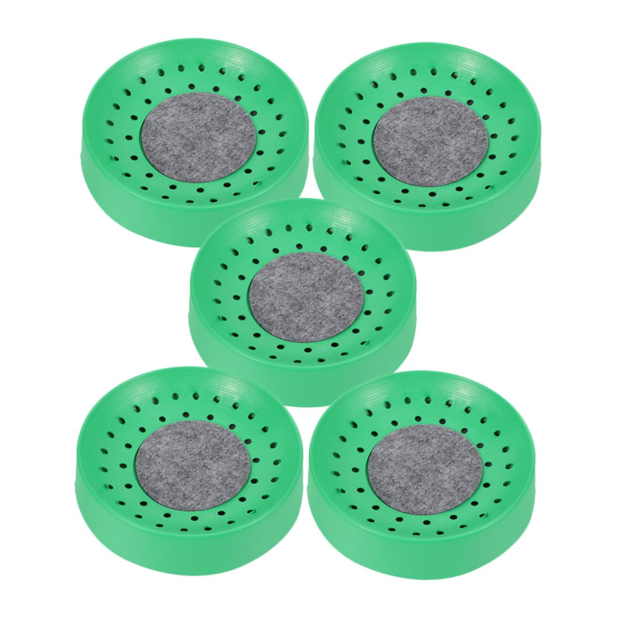 5 Pezzi Nido di Riproduzione per Uccelli in Plastico Verde, Ciotola Stabile per Nidificazione di Colombe e Quaglie, per Gabbia e Riposo
