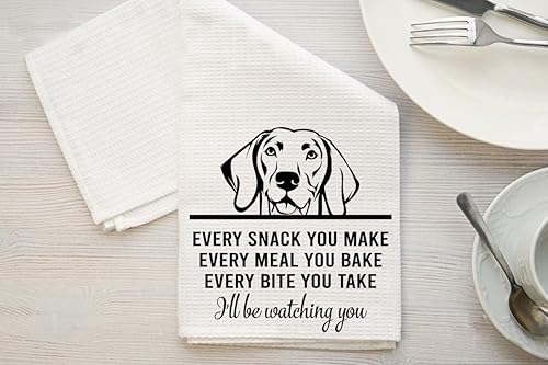 Miniatura 2 de HTDesigns Vizsla Dog - Toalla de té, cada bocadillo que hagas, cada bocado que tomes, decoración de cocina, paños de cocina, paños de cocina, mamá