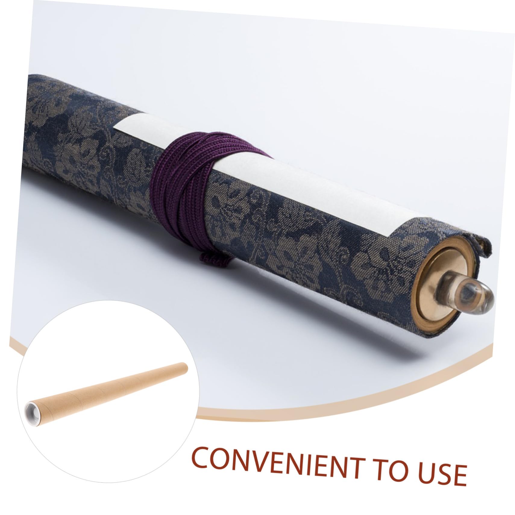TOGEVAL Portable Paper Poster Tube Mailing Tubes Cardboard for Poster Storage and Mailing