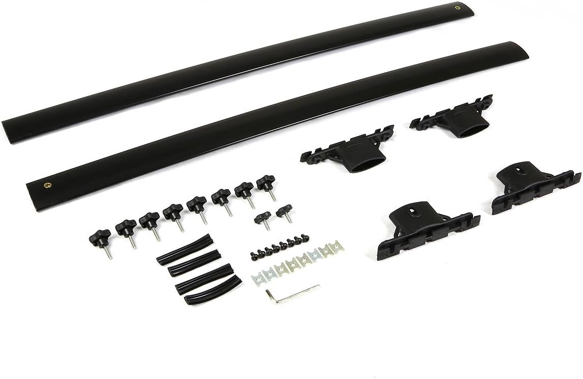Auto Dynasty Roof Rack Cross Bars Compatible with 2008-2013 Toyota Highlander, 132lbs Rooftop Cargo Bars Aluminum Anti-Corrosion Roof Rails for Luggage Bike Kayak Racks