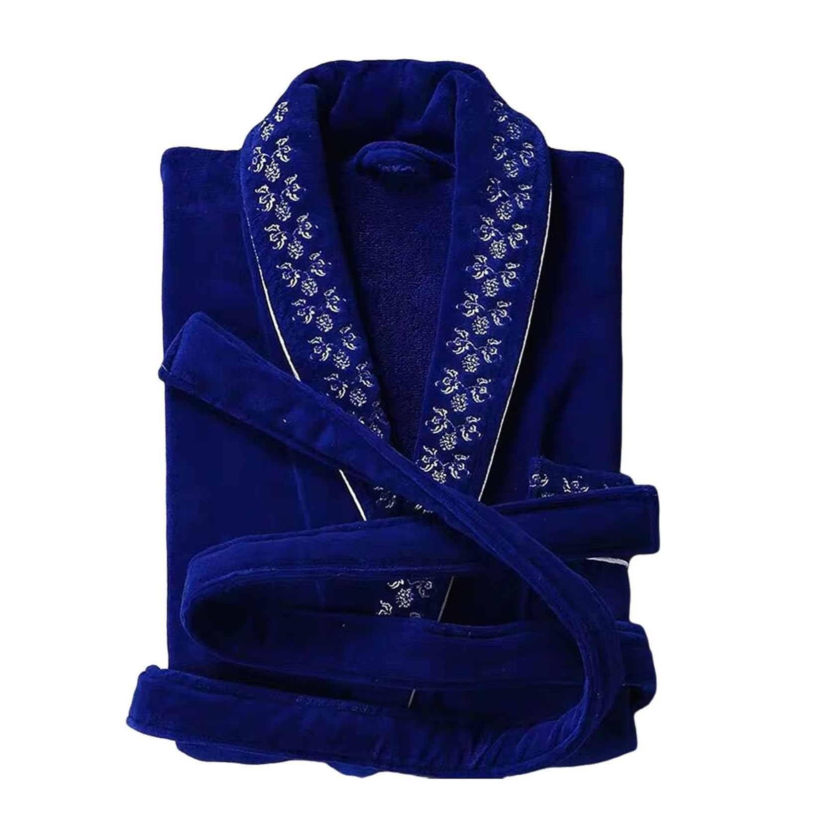 Classic 100 Cotton Bathrobes for Men And Women Luxury Embroidered Soft Plush Long Terry Spa Robe