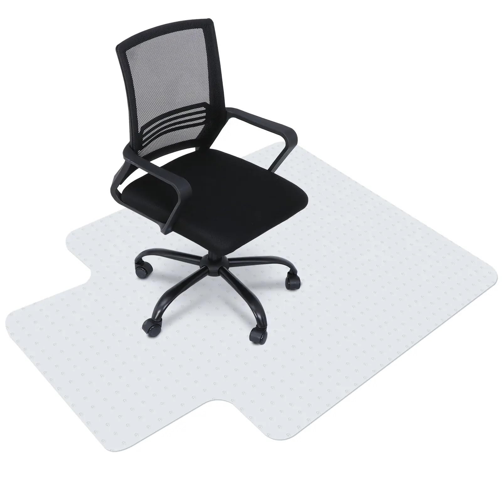 Almohadilla De Alfombra para Silla 48" x 36" Piso de la Estera de la Silla de Ministerio del Interior Tachonado detrás con el Labio for la Alfombra de la Pila Protector Suelo Silla Ruedas