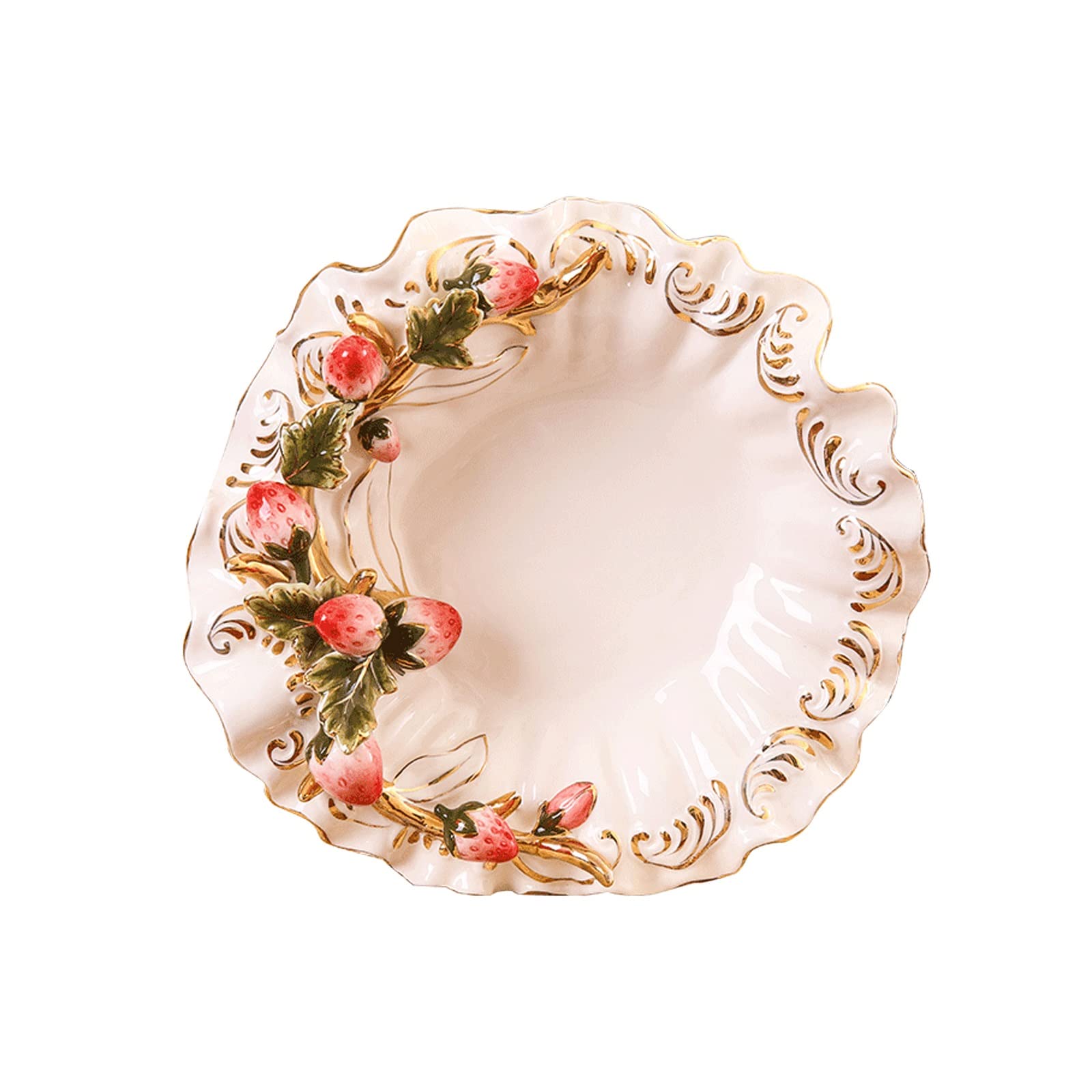 LKLNKVL Fresh Fruit Platter, Snacks Compote Berry Tray, Strawberry Edge Decoration, Thanksgiving Christmas Decorative Ornaments Fruit Bowls