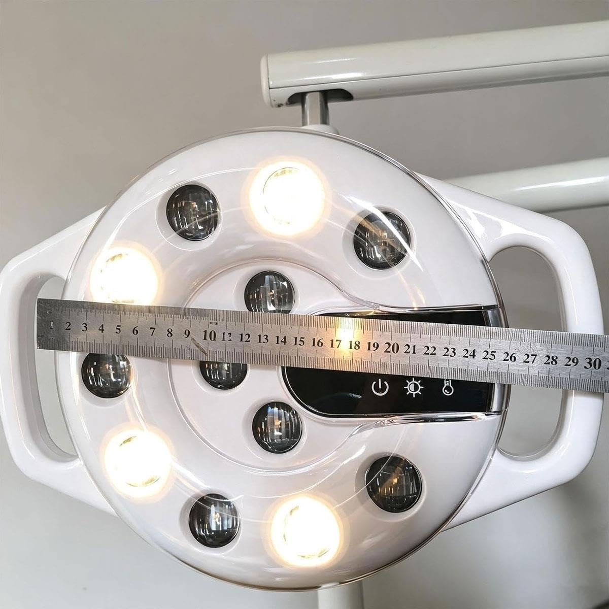 Lampa stomatologiczna LED badań chirurgicznych,wyświetlacz LCD i 12 świateł
