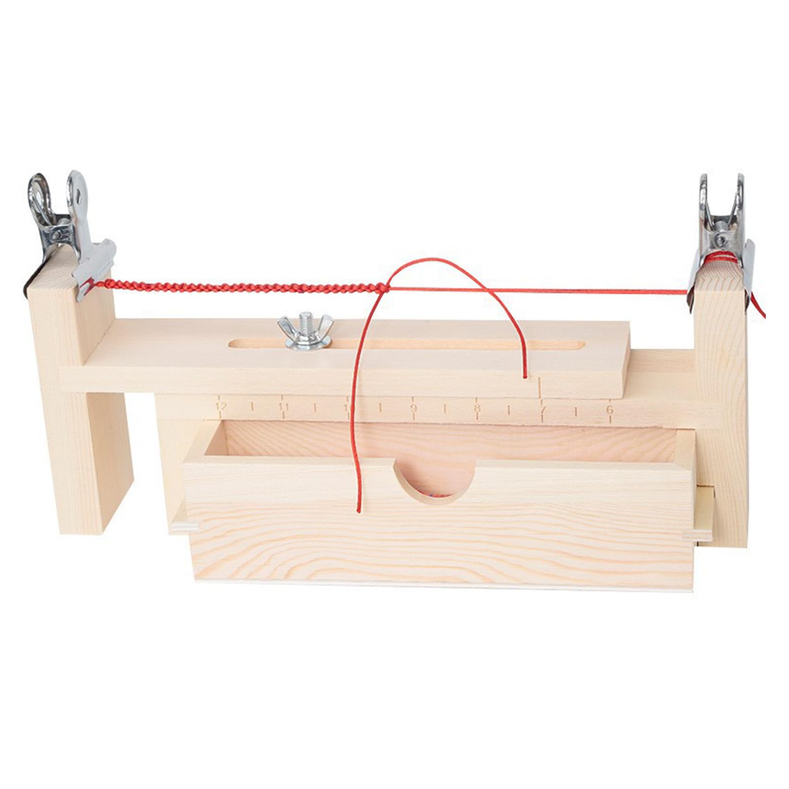 YICBOR Jig Bracelet Maker, Adjustable Wood Bracelet Jig Bracelet Loom with Drawers for DIY Hand Knitting Wristband Jig for Bracelets Necklaces Car Hangings