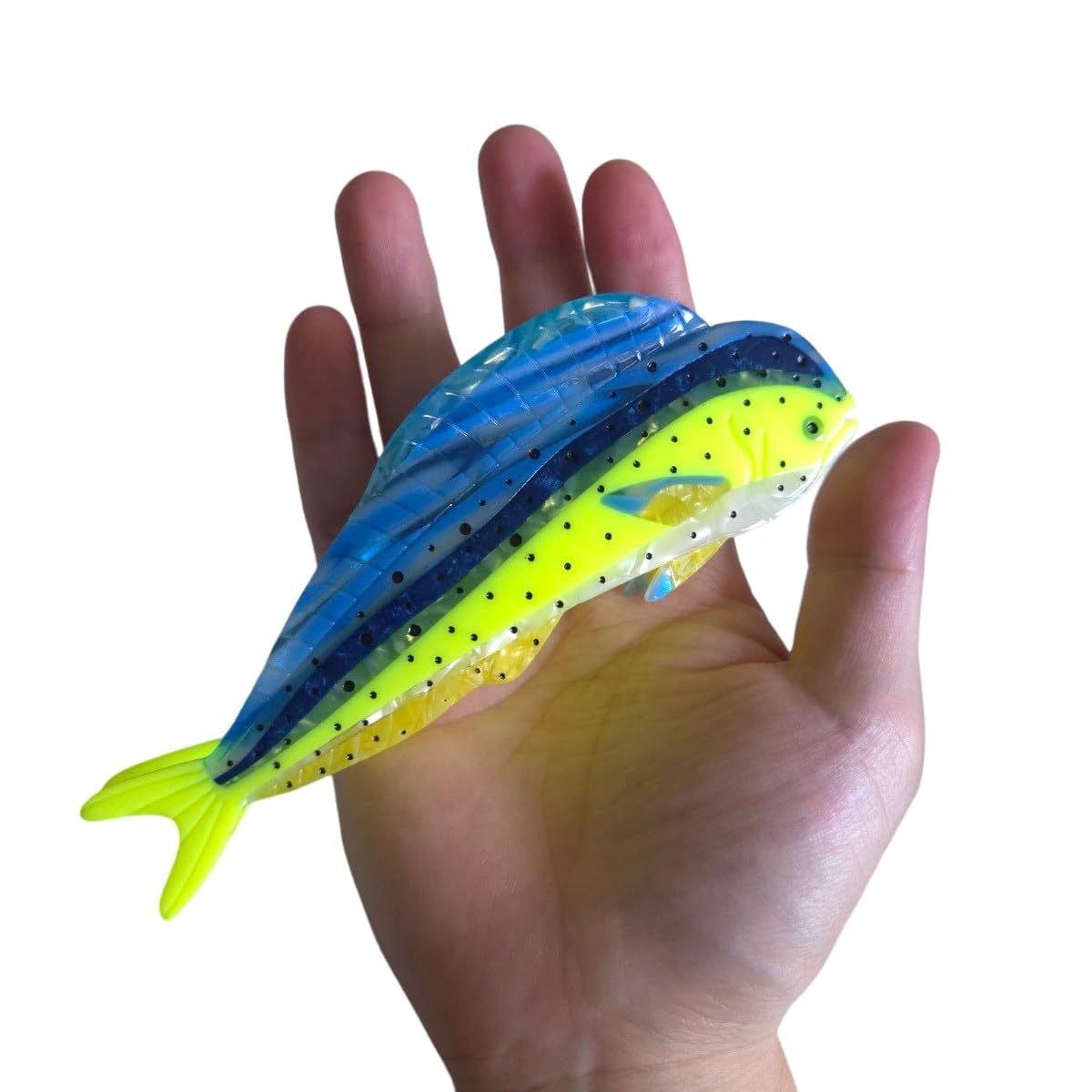 Novelty Aquatic Animals Hair Clips,Mahi-Mahi Fish Hair Clip,Cellulose Acetate Hair Clips,Big Claw Clips for Women - Image 3