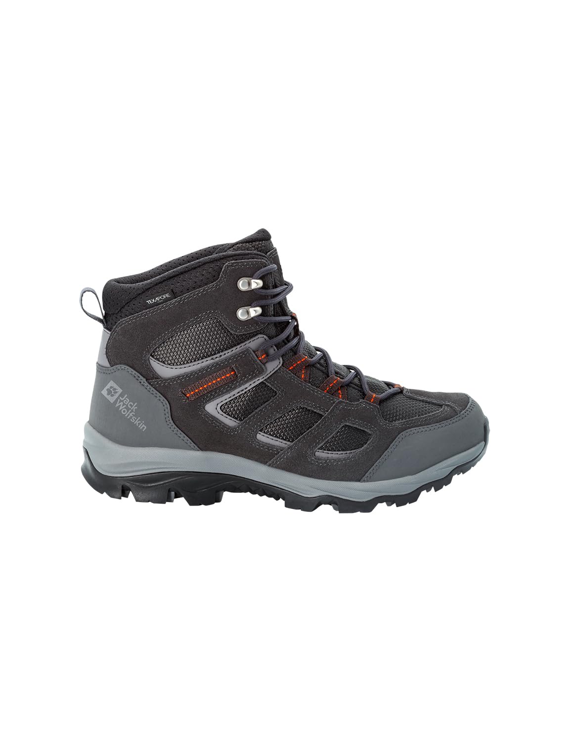Jack Wolfskin Herren Vojo 3 Texapore Mid M Outdoorschuhe, Grey Orange, 41 EU