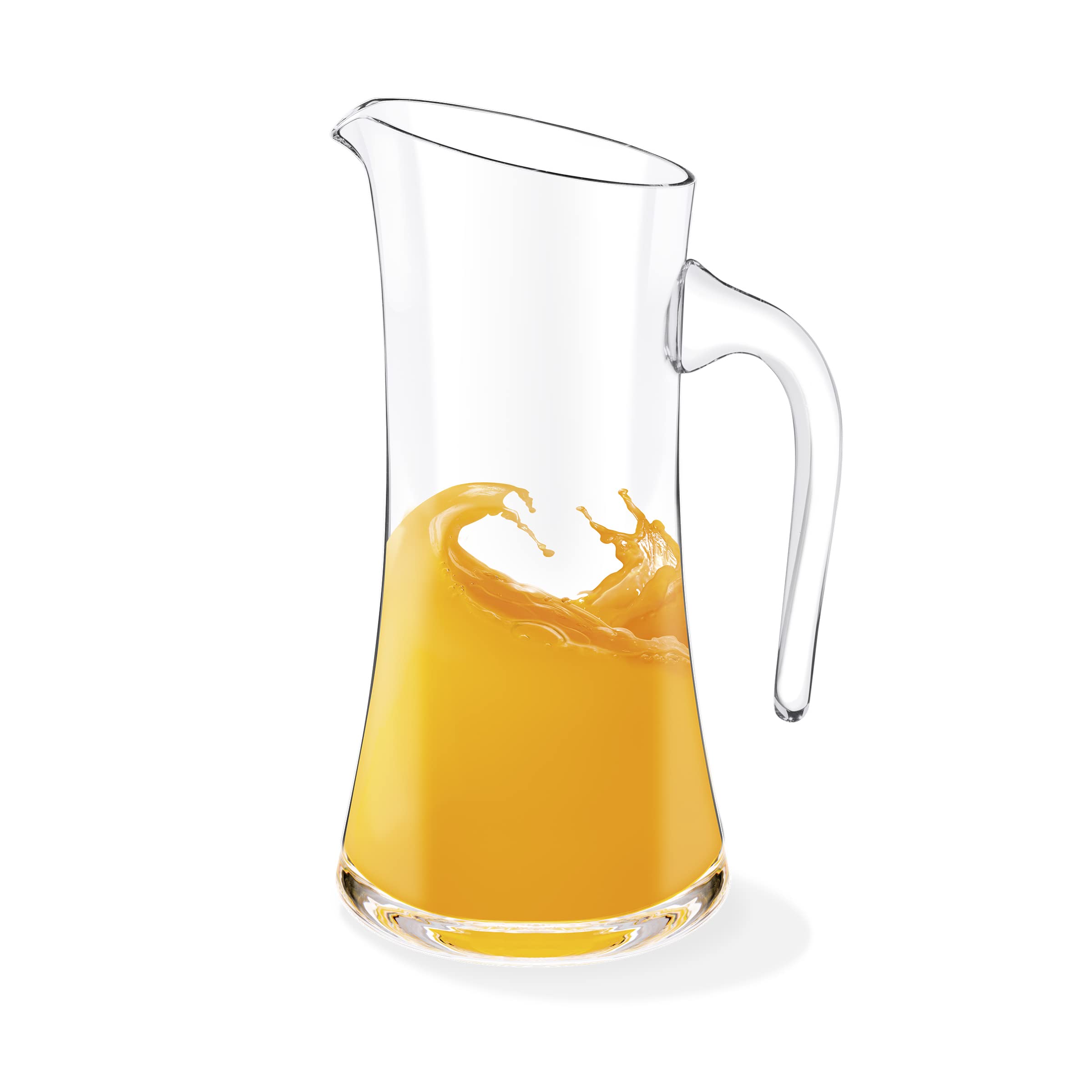 Wilmax szklany dzbanek 1,5 l z 6 szklankami na wodę 390 ml w zestawie | dzbanek na wodę do soku, wody, mrożonej herbaty, mleka, szklanej karafki | dzbanek na wodę | nadaje się do mycia w zmywarce |