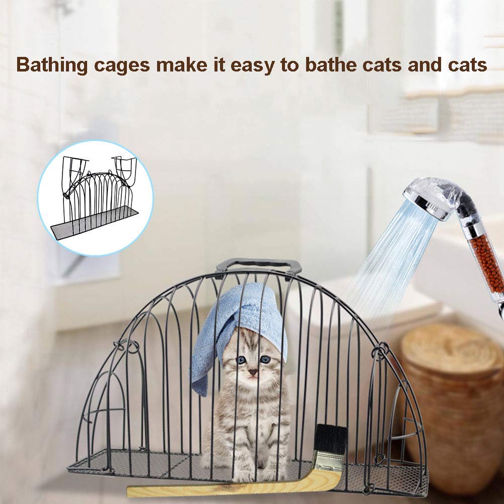 cat bath cage