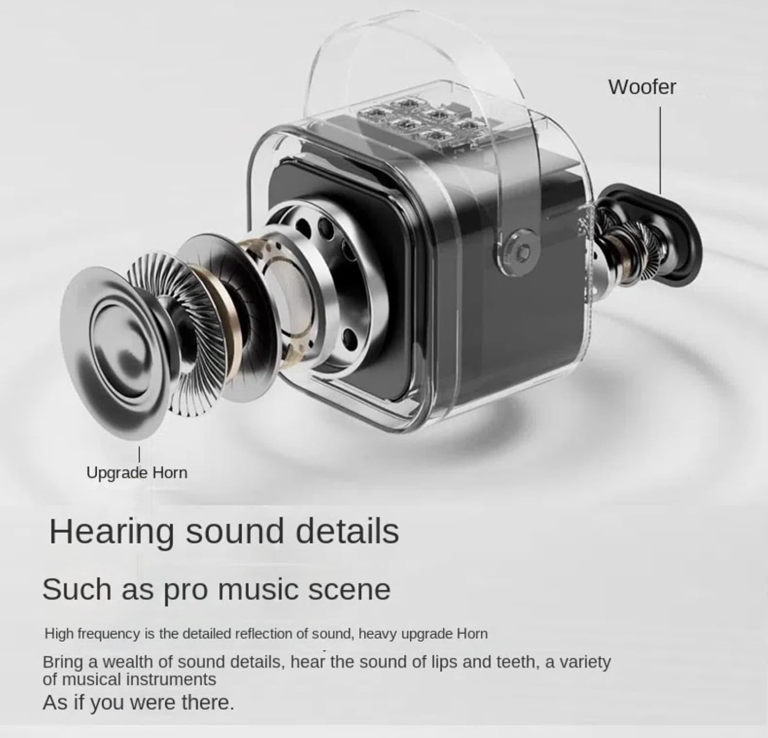 Mini Portable Karaoke Machine Wireless Bluetooth Audio Mini Karaoke Machine with 2 Wireless Microphones Home Karaoke All-in-One