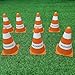 NOZKMOZK Professional Agility Training Cones – Durable Flexible Sport Markers for Soccer, Basketball, Football, Running & Skating – High-Visibility Field Markers