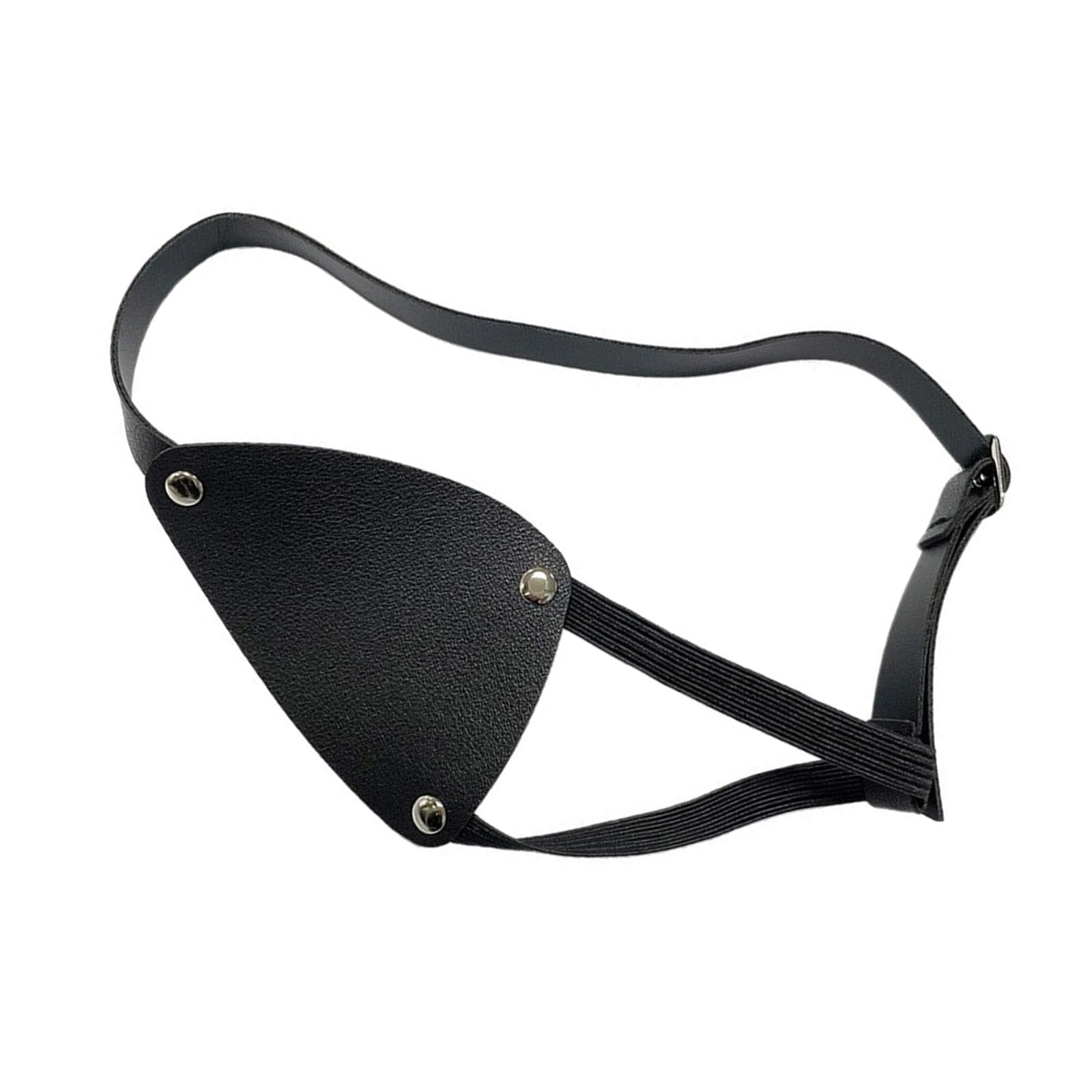 Pocoiau Unisex Left Pirate Eyepatch Leather Eye Patches Medieval Halloween Costume Accessories Cosplay Medievals Knights Pirate Eye Patches