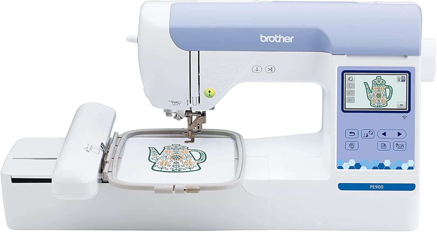 Brother PE900 5" x 7" Embroidery Machine with Artspira Software & Accessories