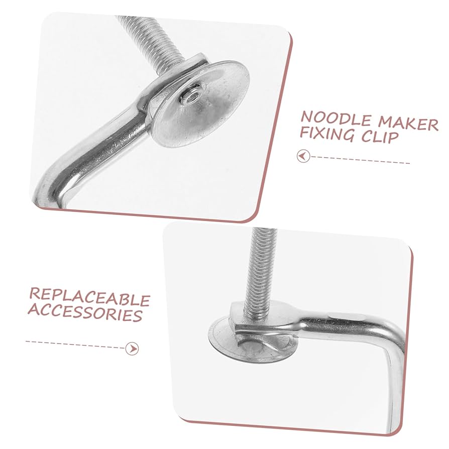 パスタマシン ステンレス製 クランプ付き Amazon | GOURMEX パスタメーカーマシン ステンレススチール