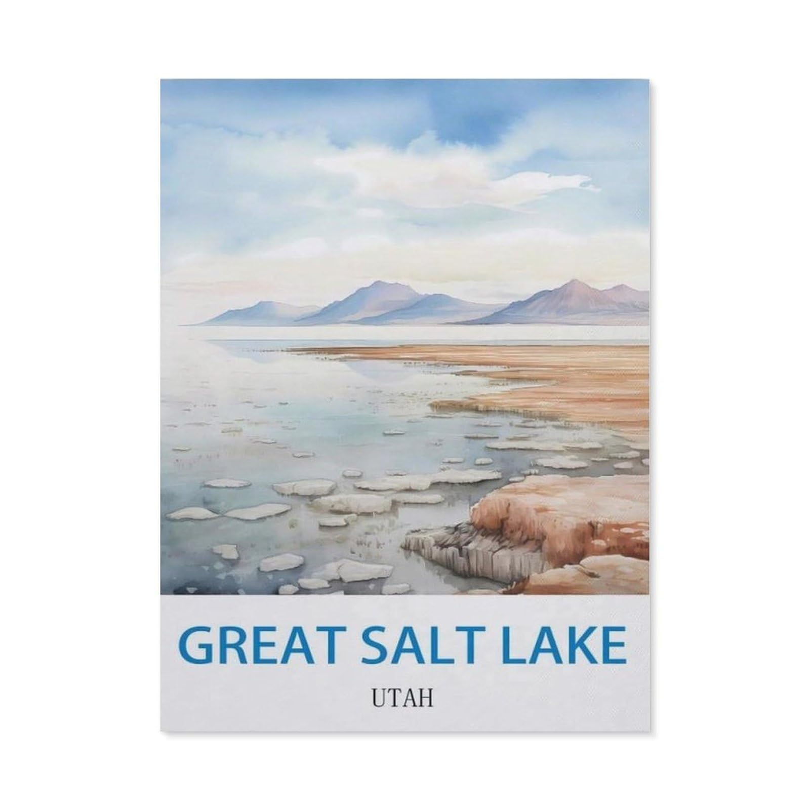 BEAYODKP Diamond Painting，Great Salt Lake Utah（40 x 50 cm）