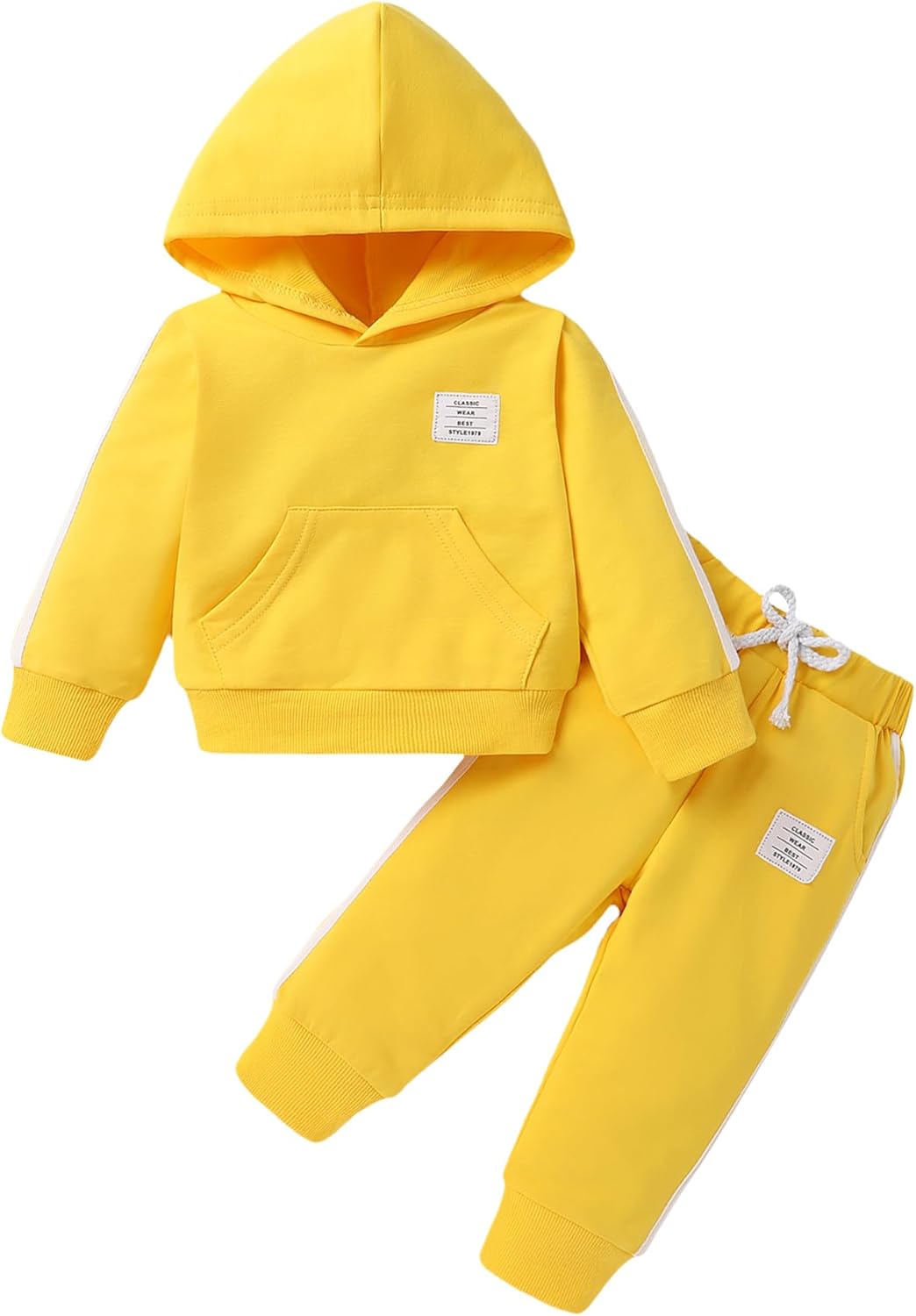 YOUNGER TREE Toddler Baby Clothes Girl Boy Fall Winter Outfits Long Sleeve Hoodie Top and Long Sweatpants Set Sweatsuit