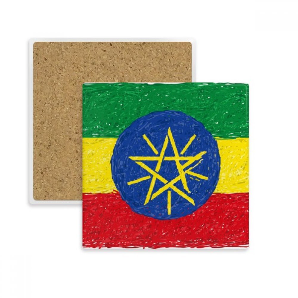 Tasse porte-crayon et pierre absorbante Ethiopie contre les taches de table