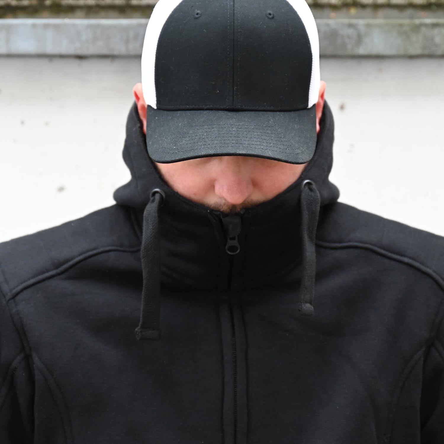 Motorrad-Hoodie Zipper - Motorradjacke Herren - CE Protektoren, DuPont™ Kevlar® Verstärkung, YKK-Zip, Motorrad Jacke Männer - Motorrad Hoodie - Biker Hoodie - Stylisch & Sicher