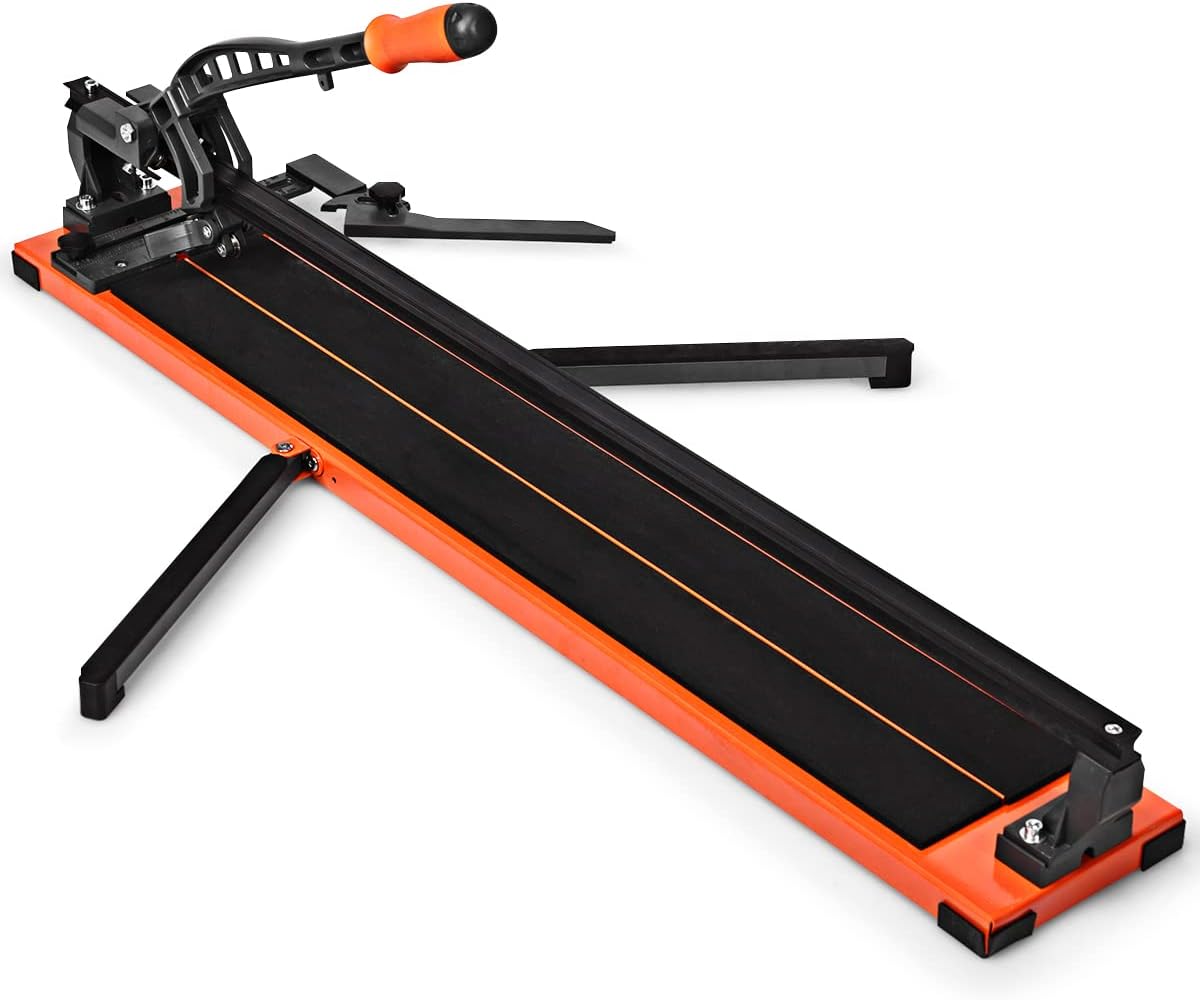 600/910mm Manual Tile Cutter, Wall and Floor Porcelain Tile Cutting Tool with Tungsten Carbide Cutting Wheel
